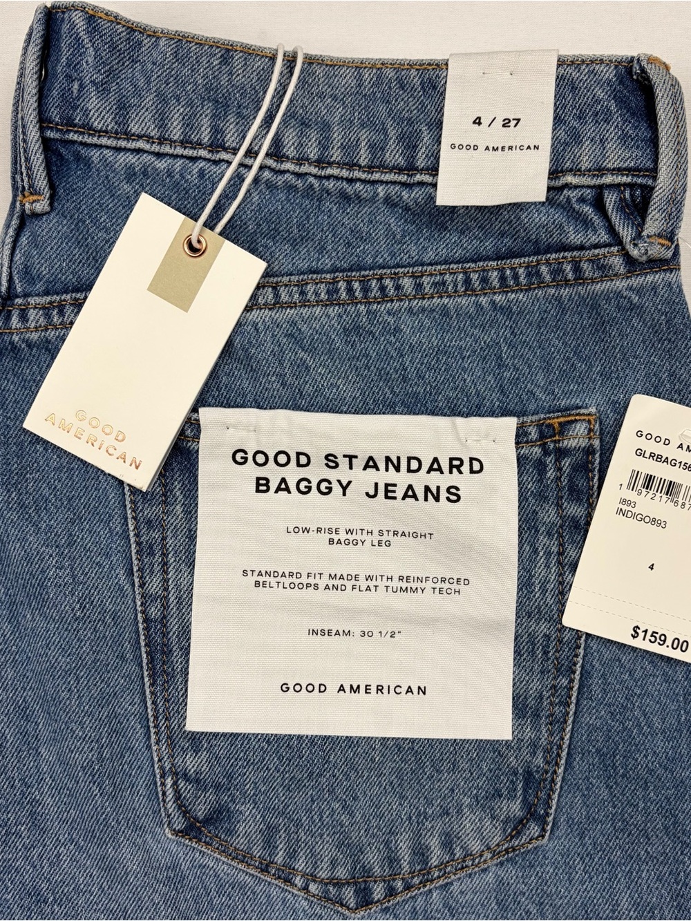 Good American Low Rise Good standart Baggy Jeans